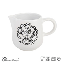 Simple Silk Screen Flower Creamer